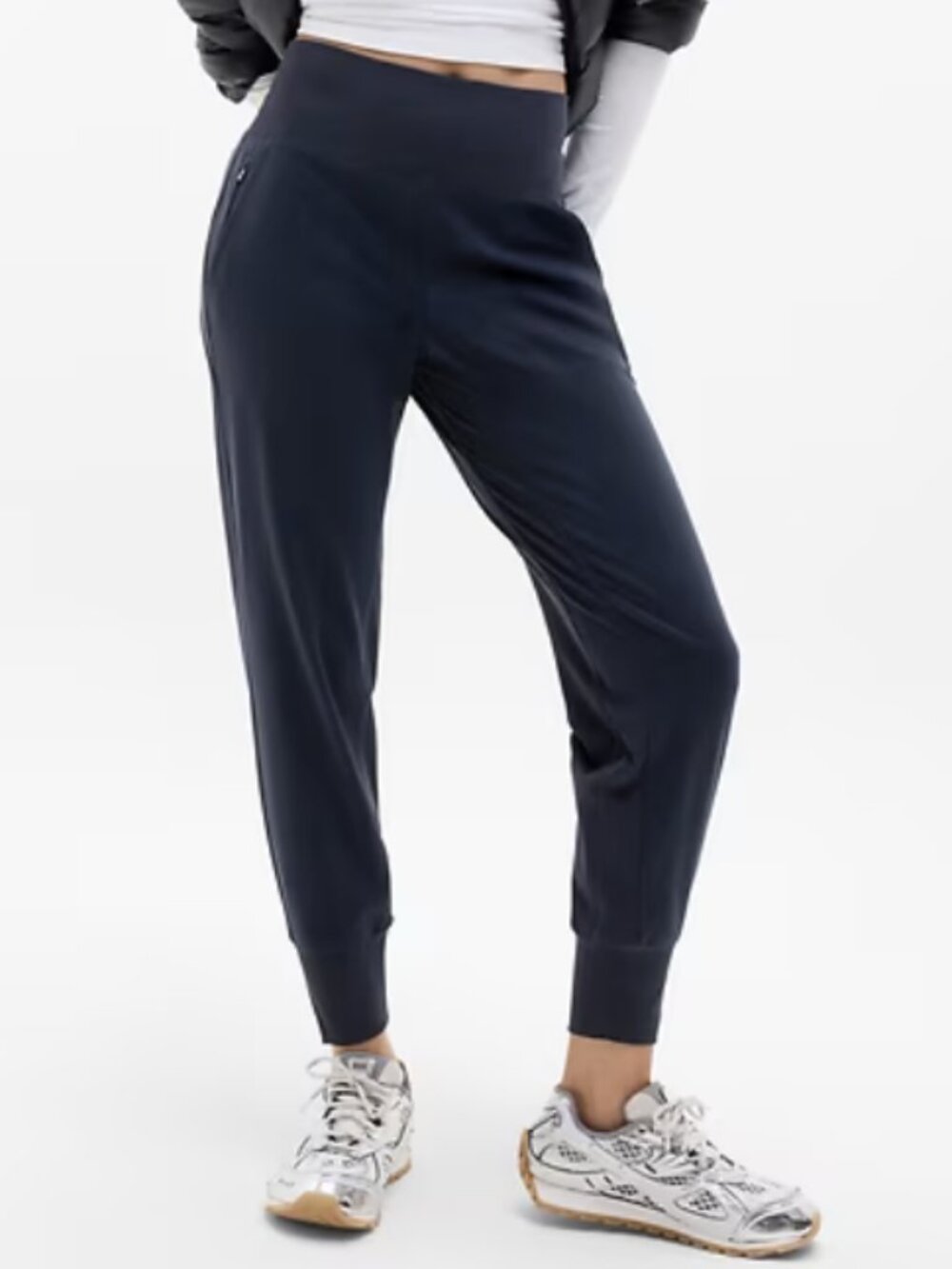 Athleta Navy Blue Venice High Rise Jogger Athletic Pants Women's Size XXS